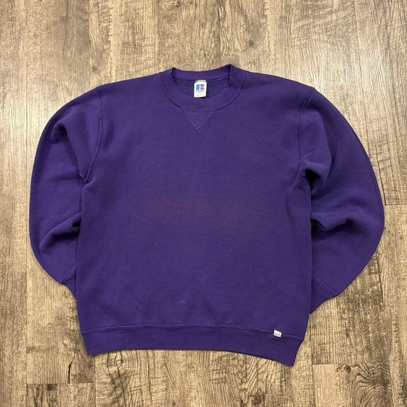 Russell Athletic Other - Vintage 80s Russell Athletic Sun Faded Purple Crewneck Sweatshirt USA